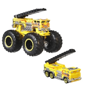 Hot Wheels Monster Truck Si Masinuta Metalica 5 Alarm - Img 2