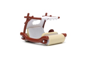 Jada Set Masinuta Metalica Flintmobilul Scara 1:32 Si Figurina Fred Flintstone - Img 5
