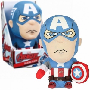 Jucarie din material textil, Captain America, 24 cm - Img 2