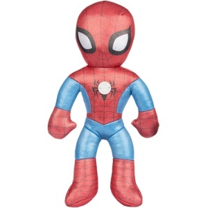 Jucarie din material textil (glitter) cu sunete Spiderman, 40 cm