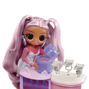 L.O.L. Surprise! Omg Sweet Nails Kitty K Café Set Papusa Cu Accesorii - Img 8