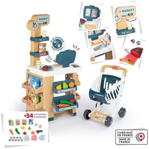 Magazin pentru copii Smoby Market cu 34 accesorii - Img 2