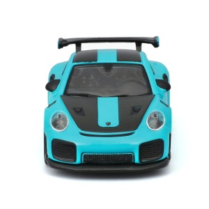 Maisto Masinuta Metalica Speed Icons Porsche 911 Gt2 Rs Miami Blue Scara 1 La 64 - Img 5