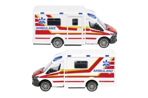 Majorette Ambulanta Metalica Mercedes Benz Sprinter Scara 1 La 43 - Img 3