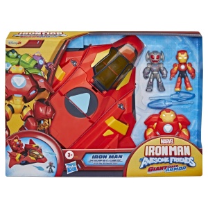 Marvel Iron Man Si Prietenii Sai Uimitori Set Armura Gigantica Iron Jet