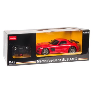 Masina Cu Telecomanda Mercedes-Benz Sls Amg Rosu Cu Scara 1 La 18 - Img 4