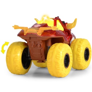 Masina Dickie Toys Flaming Fire Monster 25 cm rosu cu lumini si sunete - Img 3