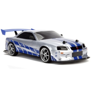 Masina Jada Toys Fast and Furious Nissan Skyline GTR Drift cu anvelope si telecomanda - Img 6