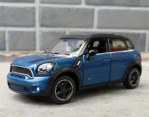 Masinuta Metalica Minicooper Albastru Scara 1 La 24 - Img 5