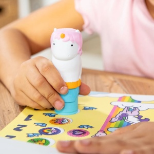 Melissa And Doug Set De Joaca Autocolante Si Stampila Reincarcabila Unicorn - Img 8