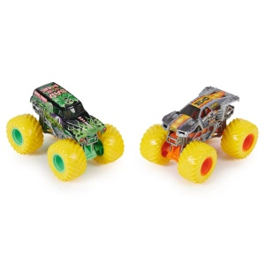 Monster Jam Set 2 Masinute Metalice Grave Digger Si Max-D Scara 1:64 - Img 2