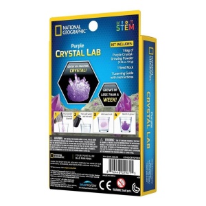 National Geographic - Set educativ Mini laborator de crestere cristale violet - Img 3