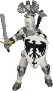 Papo Figurina Cavaler Cu Pene Alb - Img 1