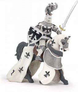 Papo Figurina Cavaler Cu Pene Alb - Img 3
