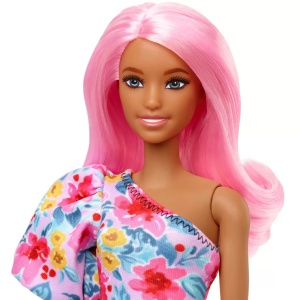 Papusa Barbie Fashionista Cu Par Roz Si Picior Protetic - Img 6