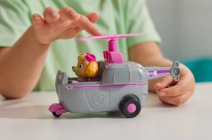 Patrula Catelusilor Set Vehicul De Baza Elicopter Si Figurina Skye - Img 3