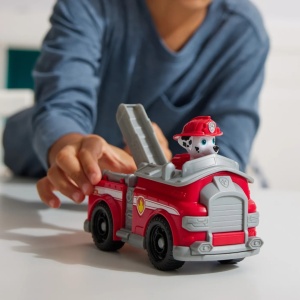 Patrula Catelusilor Set Vehicul De Baza Masina De Pompieri Si Figurina Marshall - Img 2