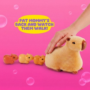 Pets Alive - Jucarie de plus interactiva, Mama Capybara si puii sai - Img 6