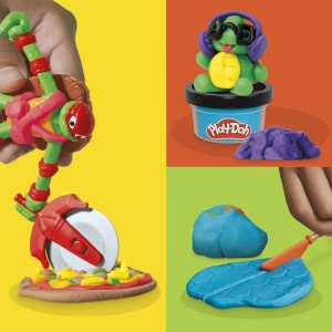 Play Doh Povestiri Cu Testoase Ninja Adolescente Mutante Set Plastelina Creatii Cowabunga - Img 3