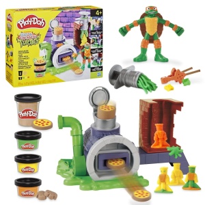 Play Doh Povestiri Cu Testoase Ninja Adolescente Mutante Set Plastelina Pizza Taie Si Arunca - Img 6