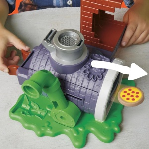 Play Doh Povestiri Cu Testoase Ninja Adolescente Mutante Set Plastelina Pizza Taie Si Arunca - Img 7