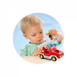 Playmobil - 1.2.3 Camion Cu Pompier - Img 4