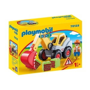 Playmobil - 1.2.3 Excavator Cu Brat Mobil
