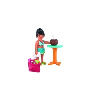 Playmobil - Figurina femeie in vacanta la plaja - Img 3