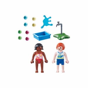 Playmobil - Figurine Copii Cu Baloane De Apa - Img 3