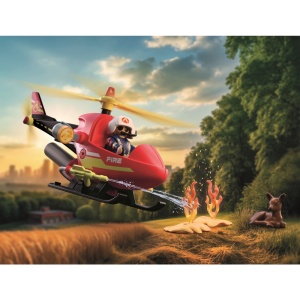 Playmobil - Jucarie de rol Elicopter de pompieri - Img 5