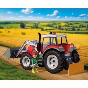 Playmobil - Jucarie de rol Tractor cu baloti de fan - Img 2
