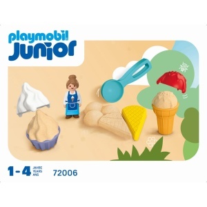 Playmobil - Junior Jucarii de nisip pentru pasionatii de inghetata - Img 5