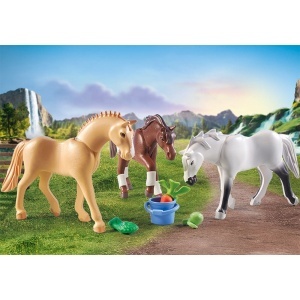Playmobil - Set 3 Cai Cu Accesorii - Img 4