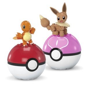 Pokemon Mega Set Doua Bile Charmander Si Eevee 40 Piese - Img 2