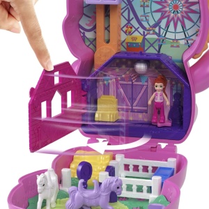 Polly Pocket Set Gentuta Animalut Ponei La Rodeo Cu Accesorii - Img 8