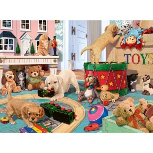 Puzzle catei si jucarii 150 piese - Img 2