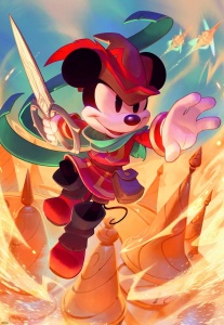 Puzzle Disney Lorcana Mickey Mouse Croitor Curajos 300 - Img 2
