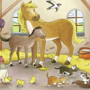 Puzzle Familii Fericite De Animale, 2X12 Piese - Img 3