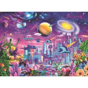 Puzzle Orasul Cosmic, 200 Piese - Img 2