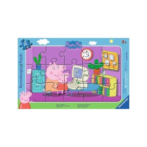 Puzzle Purcelusa Peppa, 15 Piese - Img 2