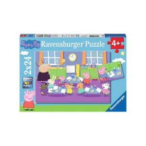 Puzzle Purcelusa Peppa, 2X24 Piese