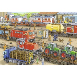 Puzzle Statie De Tren, 2X24 Piese - Img 2