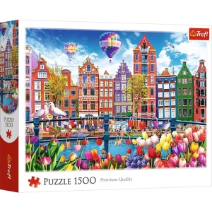 Puzzle Trefl 1500 Amsterdam Colorat