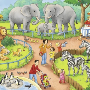 Puzzle Zi La Zoo, 2X24 Piese - Img 2