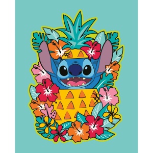 Ravensburger - CreArt pictura pe numere pentru adulti Disney Stitch floral - Img 3