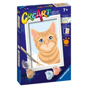 Ravensburger - CreArt pictura pe numere pentru copii pisicuta portocalie - Img 2
