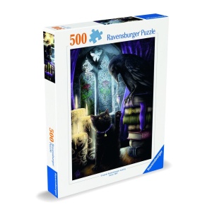 Ravensburger - Puzzle corbul si pisica 500 piese design nou - Img 2