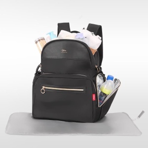 Rucsac mamici Qplay Britt Negru - Img 3
