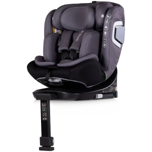 Scaun auto Chipolino Clima Air I-Size 40-150 cm cu sistem Isofix si sezut rotativ anthracite - Img 2