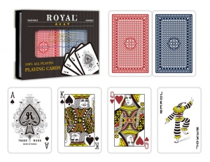 Set 2 Pachete Carti Royal Canasta Poker Din Plastic - Img 2